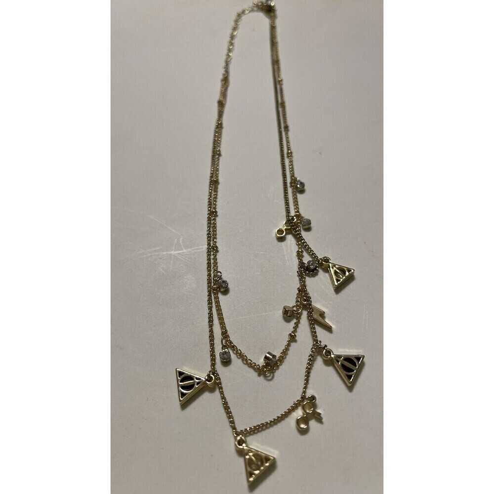 TM & WBEI (s18) Gold-Plated Warner Bros. Harry Potter Collection Collar Necklace